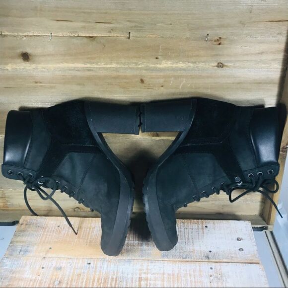 TIMBERLAND WOMENS TILLSTON LACE-UP BOOT - BLACK - Picture 9 of 12